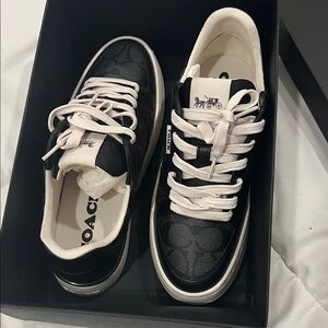 Coach Black and Cream Sneakers